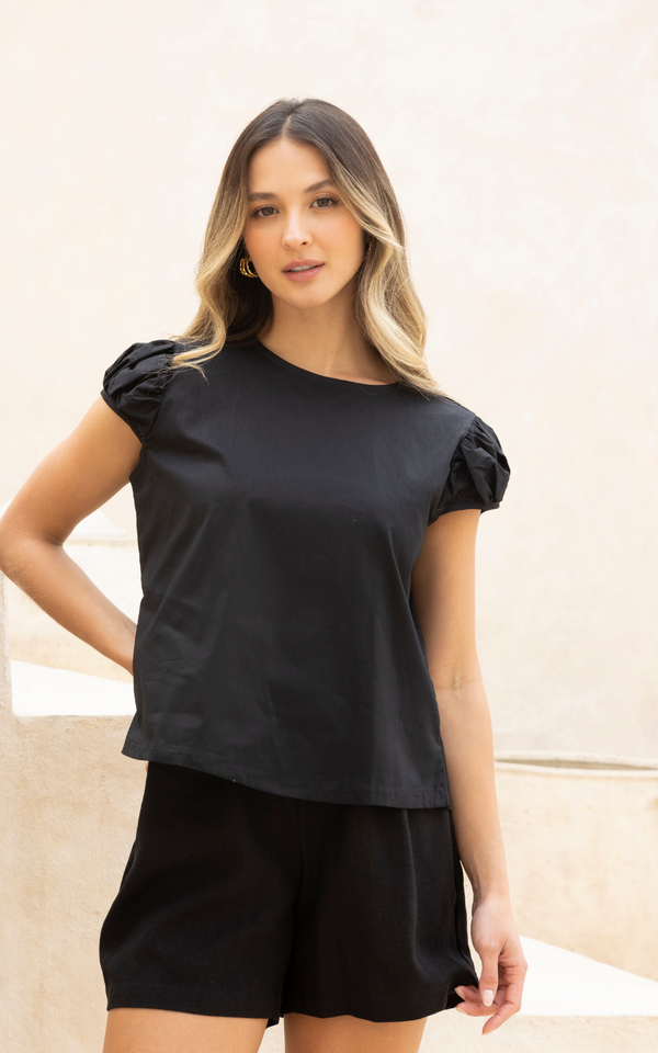 SALE:BLUSA MOÑOS ATRAS