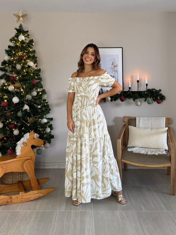 VESTIDO LARGO ANAHI ESTAMPADO